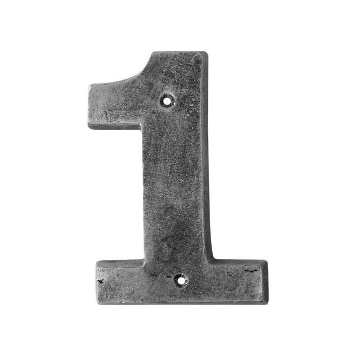 Antique Silver Numeral No.1 200mm