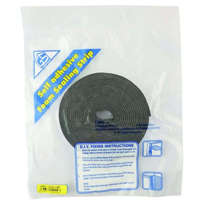 Glacier Foam Sealing Strip 3 x 15mm x 5m