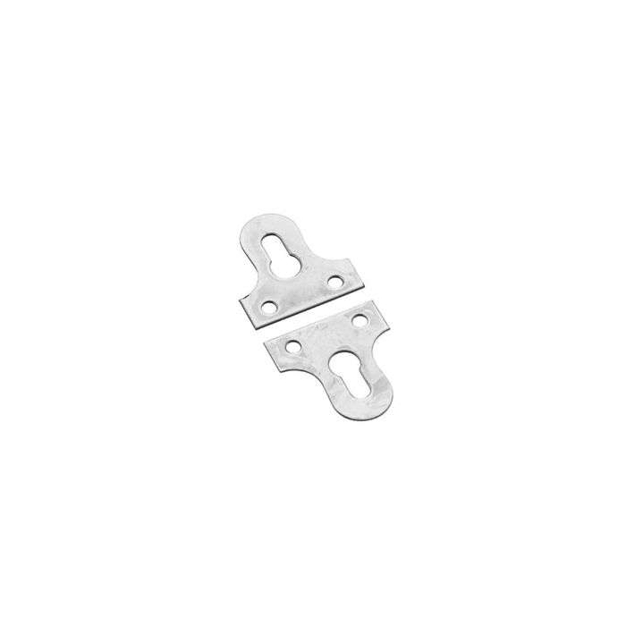 Mackie Brass Plated Glass Slotted Plates 38mm - 4 Pack