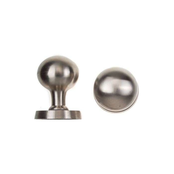 L&B Satin Nickel Victorian Ball Handle On Rose