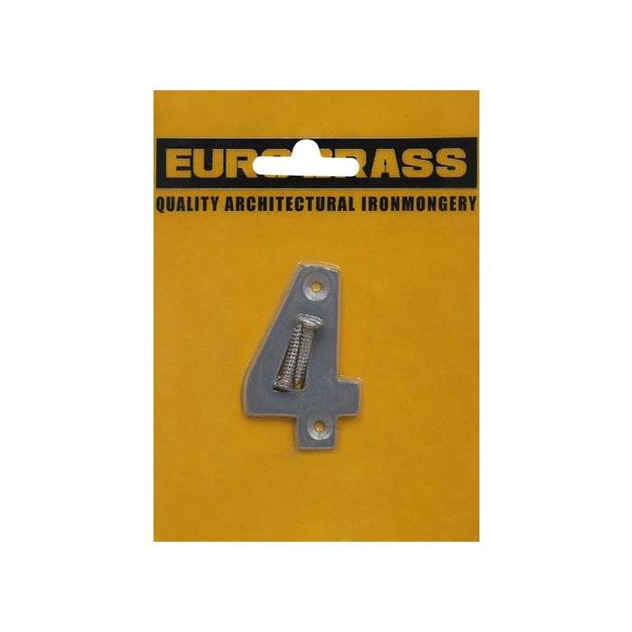 Euro Brass Aluminium Numeral No.4 50mm