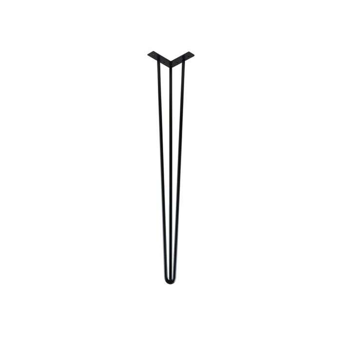 Black Hair Pin Leg 710mm