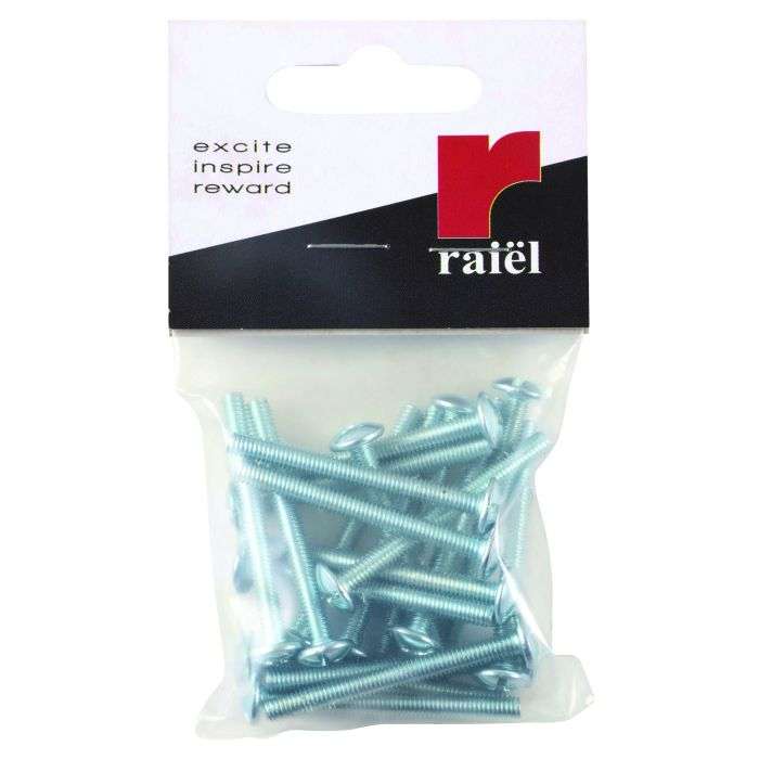 Raiel Cabinet Handle Screws M4 x 40mm - 20 Pack