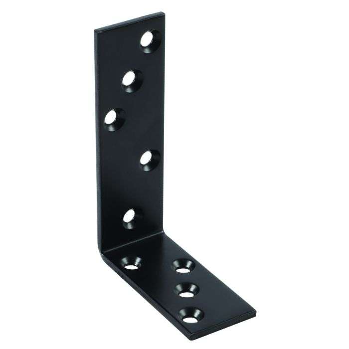 August Vormann Black Strong Beam Bracket 120/80 x 35mm