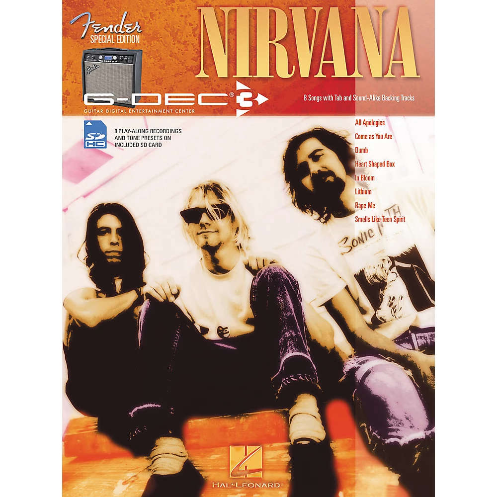 Hal Leonard Fender G-Dec Nirvana Guitar Play-Along Songbook/Sd Card