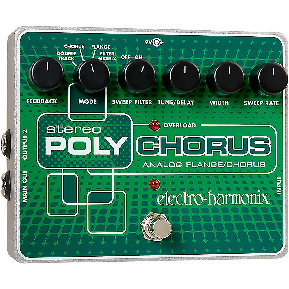 Electro-Harmonix Xo Stereo Polychorus Analog Flanger And Chorus Guitar Effects P