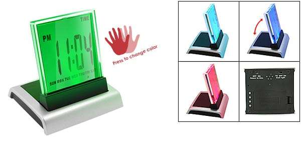 Charming color light clock