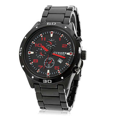 CURREN®Men¿s Round Dial Alloy Band Quartz Analog Wrist Watch