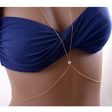 Body Chain With Pearl - Great Gift!