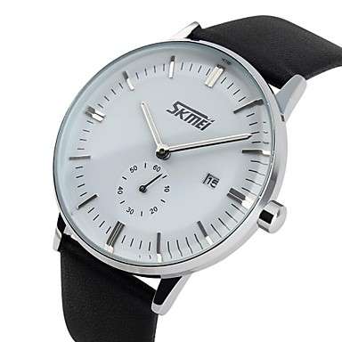 SKMEI® Men¿s Business Style Japanese Quartz Second Dial Water Resistant/Water Proof Calendar Fashion
