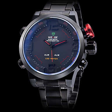 WEIDE Sports Analog-Digital LED Water Resistant Multi-Function Men's Watch
