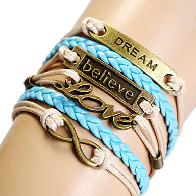 Infinity leather charm bracelets special, Handmade Bracelets. LOVE