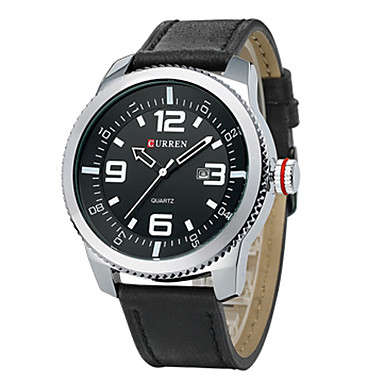 CURREN® Men¿s Army Design Military Watch Calendar Japanese Quartz Leather Strap Cool Watch Unique Wa