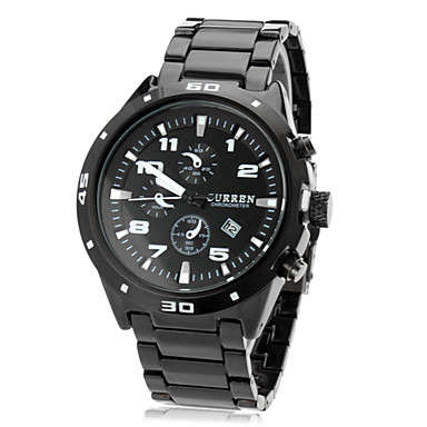 CURREN®Men¿s Round Dial Alloy Band Quartz Analog Wrist Watch