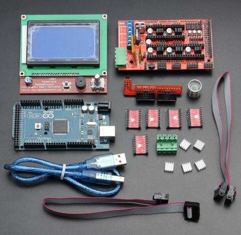 Stepper Driver Kit Mega 2560 R3 + RAMPS 1.4 + 5 A4988 Stepper Driver Modules+Printer Kit