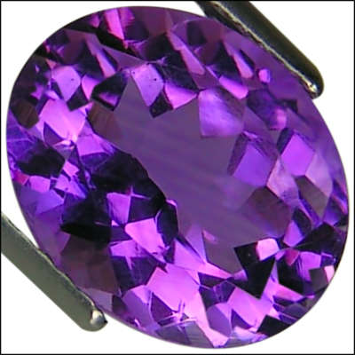 3.81 ct VVS Natural Purple Amethyst Stunning Oval Cut Gorgeous Purple Color