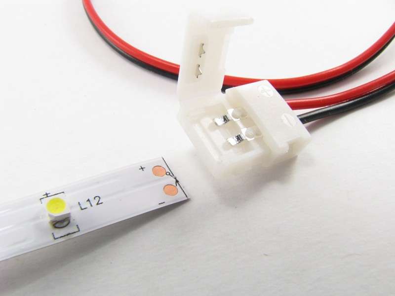 LED Strip light connectors. No more soldering!