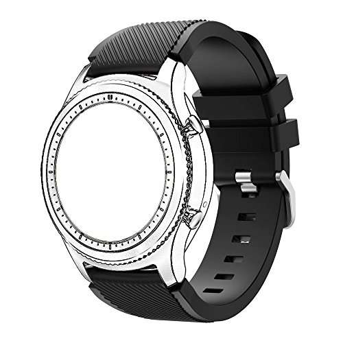 Gear S3 Bands, Silicone Watch Straps and Replacement Sport Wristband for Samsung Gear S3 Frontier/Cl