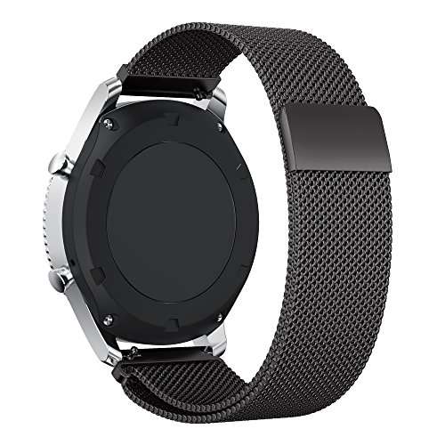 IVSO Samsung Gear S3 Frontier Strap  Milanese Loop Stainless Steel Mesh Bracelet Replacement Wrist