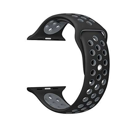 Apple Watch Sport Band, EloBeth for Apple Watch Nike Soft Silicone Quick Relelease Replacement Strap