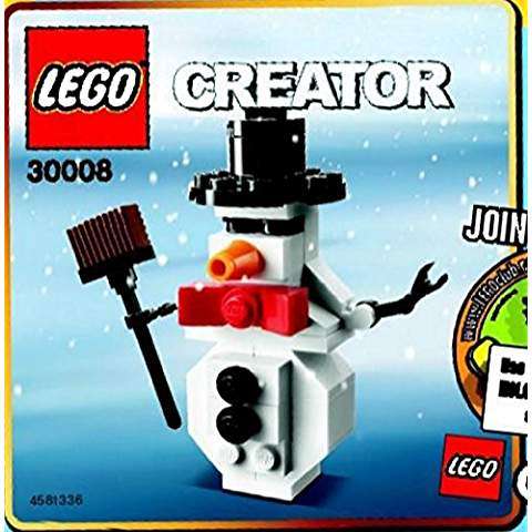 LEGO Creator Snowman Mini Figure Bagged Set, 44 Pieces, 30008