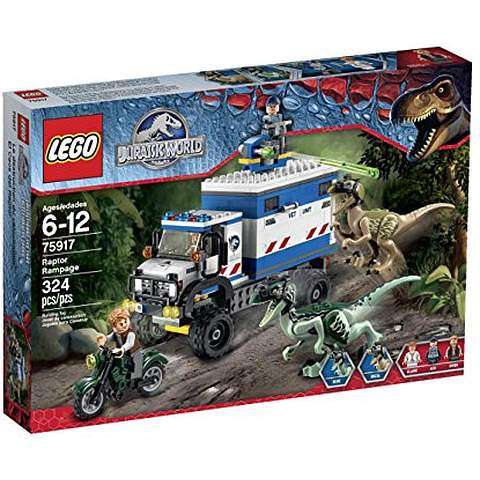 LEGO Jurassic World Raptor Rampage 75917 Building Kit