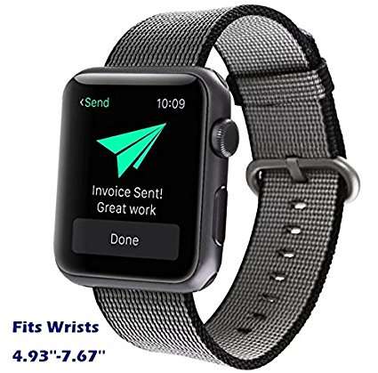 Modern Life 2016 Newest Apple Watch Band Arbor Home Fine Woven Nylon Replacement Wrist Classic Brace