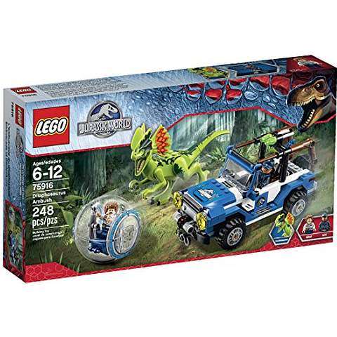 LEGO Jurassic World Dilophosaurus Ambush 75916 Building Kit