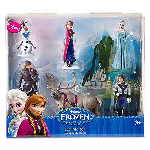 Disney Frozen 6 pc Figurine Figure Set Sven, Hans, Anna, Elsa, Kristoff and Olaf