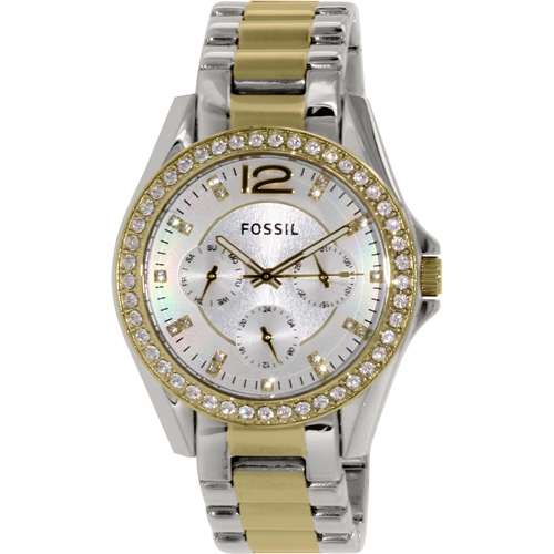 Fossil Women's Riley ES3204 Silver Stainless-Steel Quartz Watch