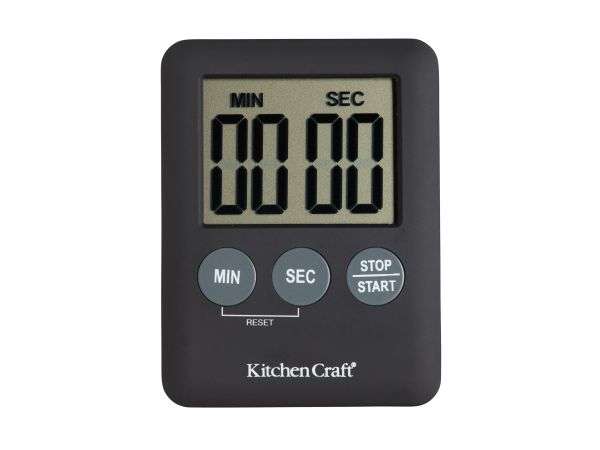 Kitchen Craft Slimline Digital Timer - KCDIGTIMDISPB - Black