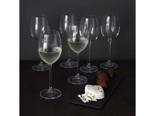 Bohemia Crystal Forum Wine Glasses, Set of 6 - B40666-350 - 350ml