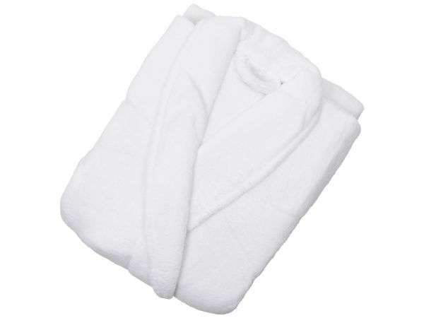 Linen House Women's Fleece Bathrobe - BATHROBELWH - White