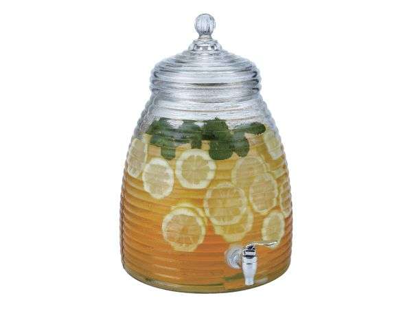 Aqua Homeware Glass Beehive Beverage Dispenser - 27503 - 8.5 Litre