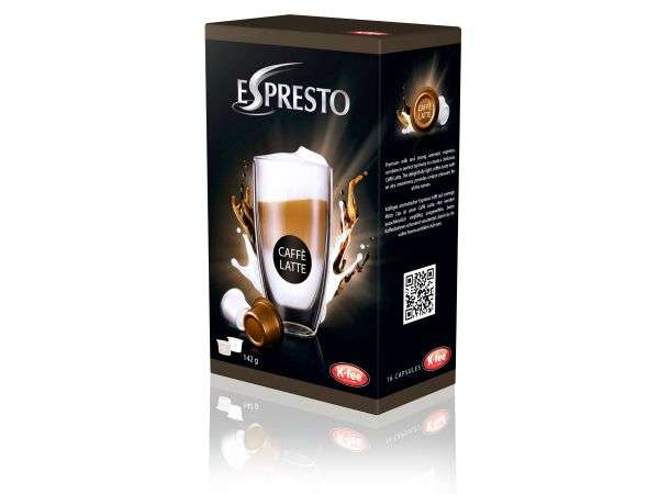 Espresto Caffè Latte Capsules, Pack of 16 - ES-CAFF
