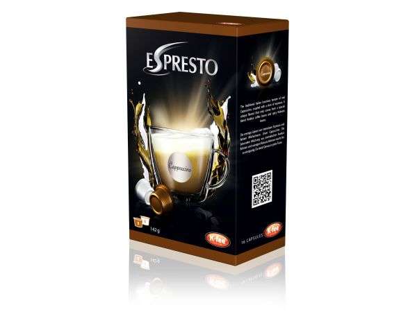 Espresto Cappuccino Capsules, Pack of 16 - ES-CAPP