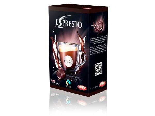 Espresto Chocolatte Capsules, Pack of 16 - ES-CHOC