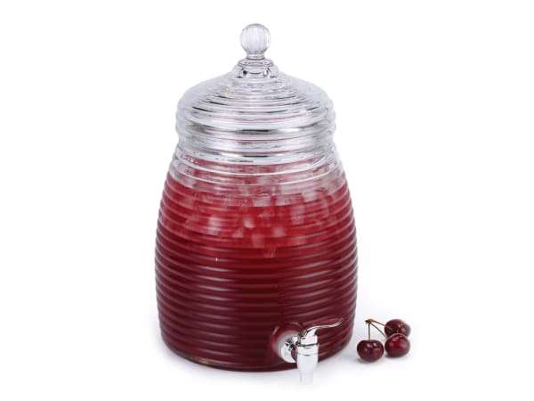 Aqua Homeware Glass Beehive Beverage Dispenser - 27504 - 5 Litre