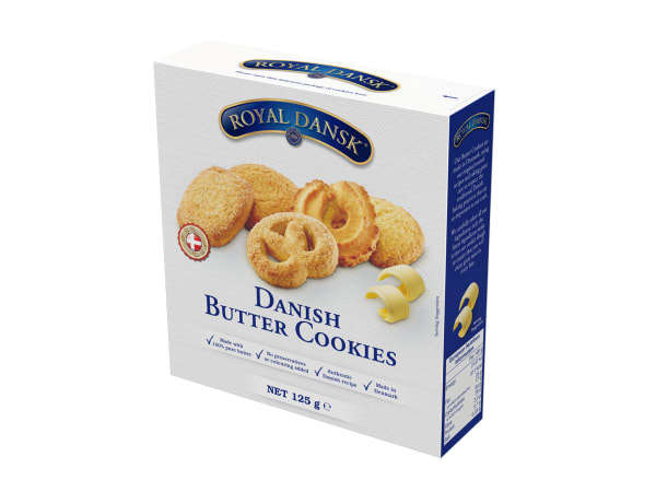 Royal Dansk Butter Cookies Box Pack, 125g - 56357,38
