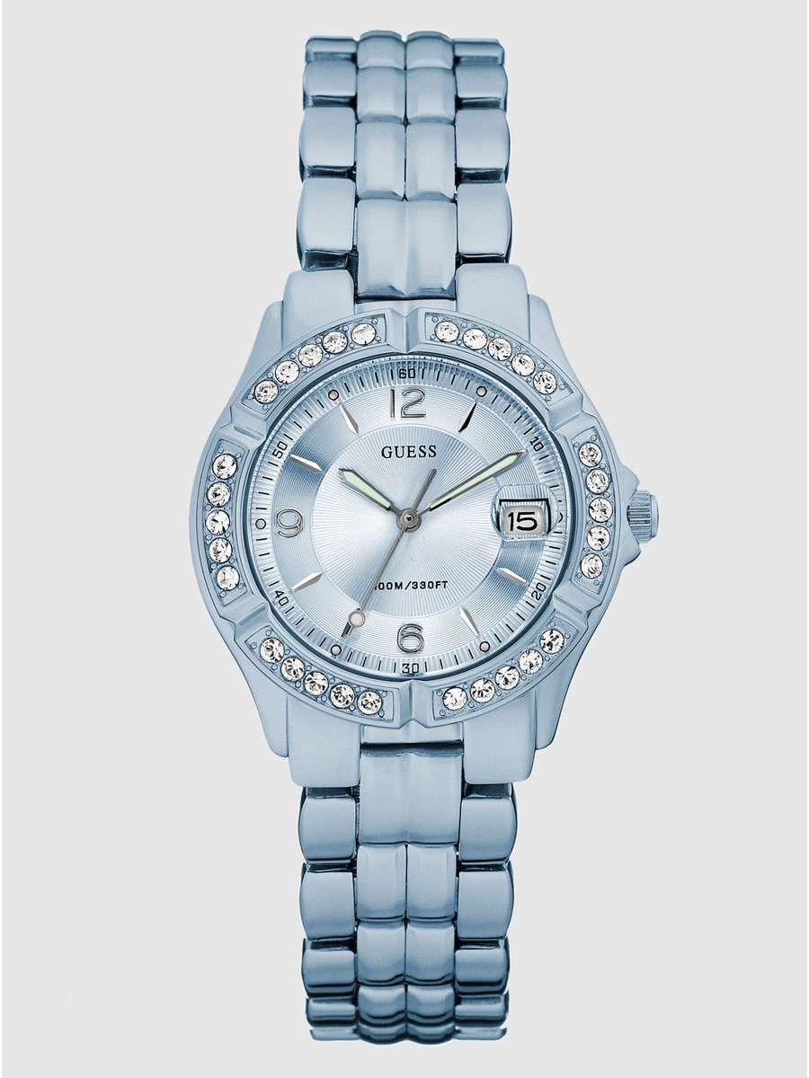GUESS Dazzling sporty mid-size Watch in Blue U11643L2