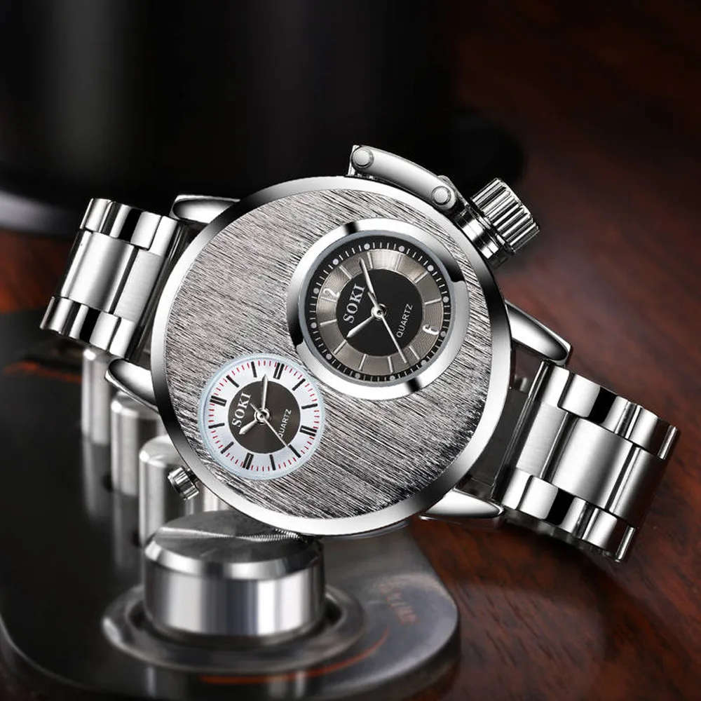 ***STUNNING*** Designer Style Stunning Brushed Stainless Steel Men's Watch