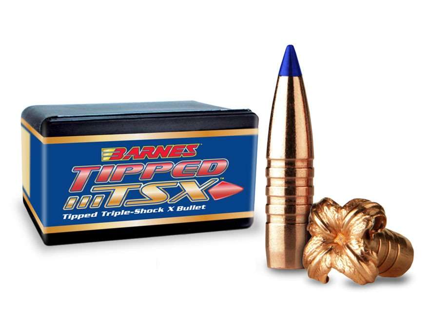 Barnes Tipped Triple-Shock X Bullets 30 Caliber (308 Diameter) 165 Grain Spitzer Boat Tail