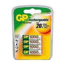 GP AAA Rechargeable 1000mAH Card 4