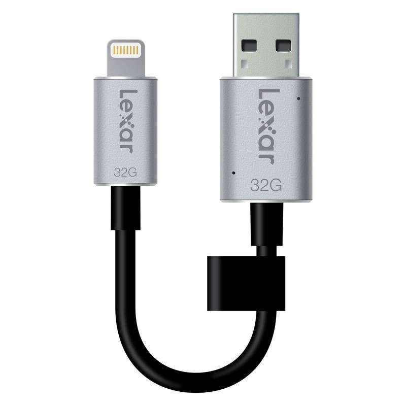Lexar 32GB JumpDrive C20i Dual Lightning and USB 3.0 with charging for Apple