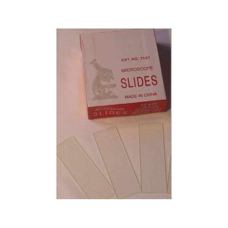 50 Blank Glass Microscope Slides