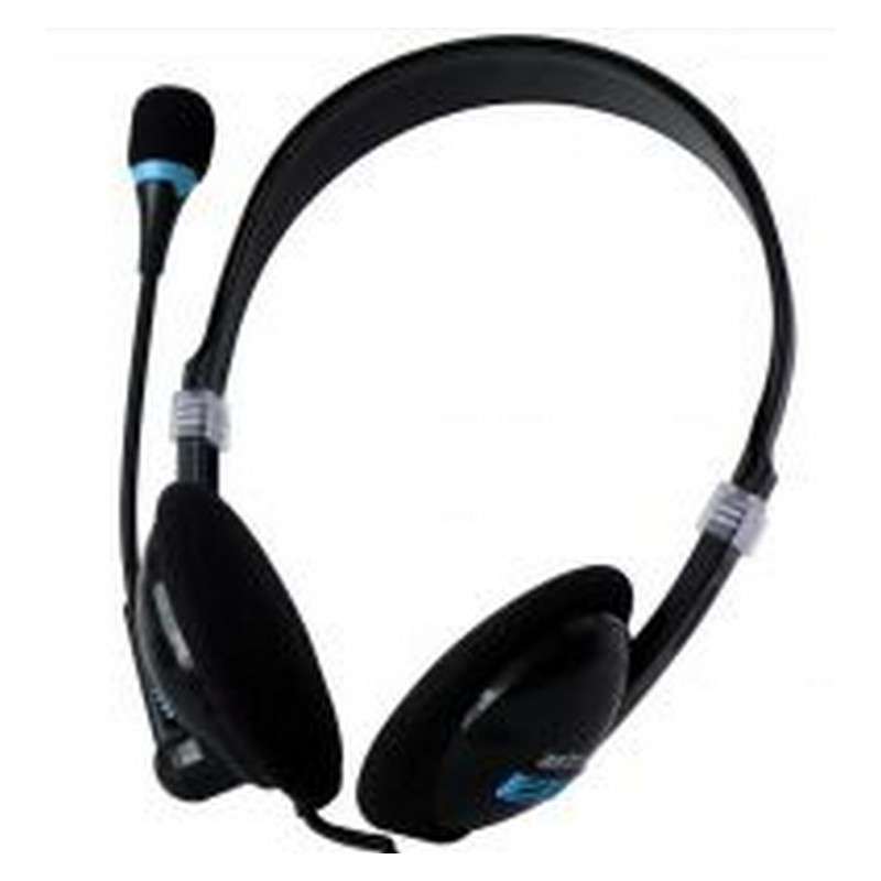 Astrum Stereo Headsets HEADSET FIX MIC COMPACT BLACK