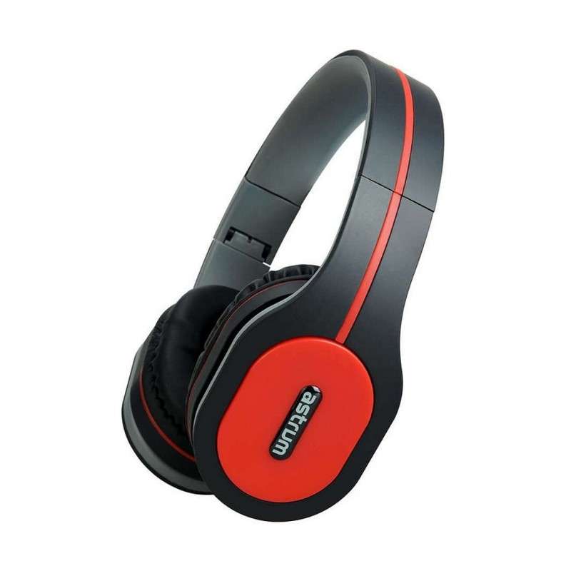 Astrum Stereo Headsets HEADSET WIRE MIC LARGE CUP BLACK