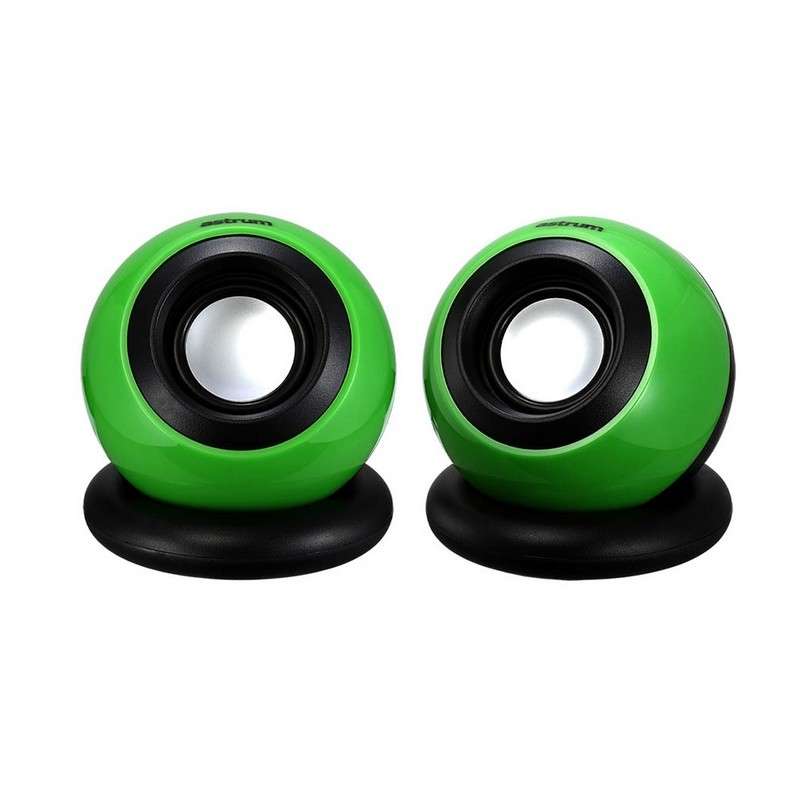 Astrum USB Powered Speakers  SPEAKER 2.0CH USB POWER 3.5MM GREEN