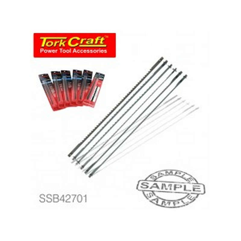 Tork Craft Scroll Saw Blade 25tpi W/Pins 6/Pack