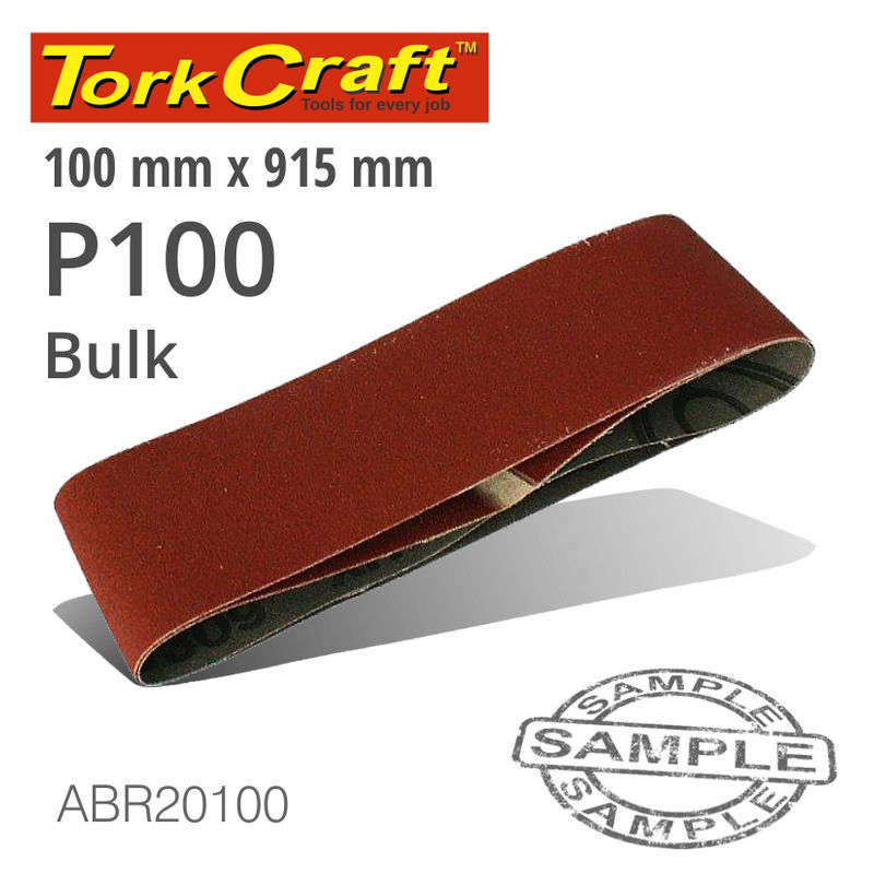 Tork Craft Sanding Belt 100 X 915mm 100 Grit Bulk